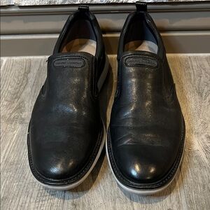 Mark Nason Black Slip-On Leather Loafers size 9 1/2